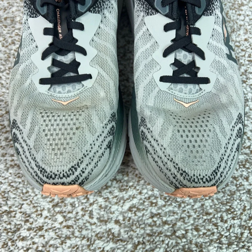 Hoka Shoes Womens 10 Wide Gray Trail Running Challenger ATR 7 Training Hiking